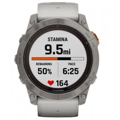 Garmin Fénix 7 X Pro Sapphire Solar, Titanium, Fog Gray/Ember Orange Band 010-02778-15 Sapphire 51 mm