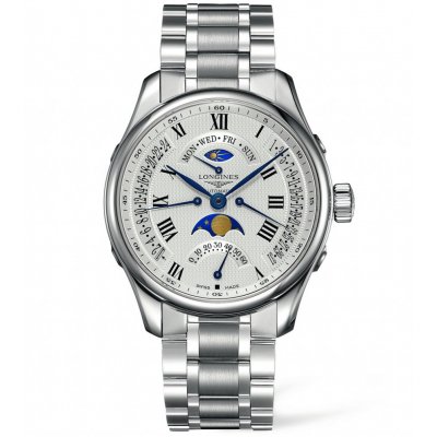 Longines Master Collection L2.739.4.71.6 Moonphase, Automatik, 44 mm
