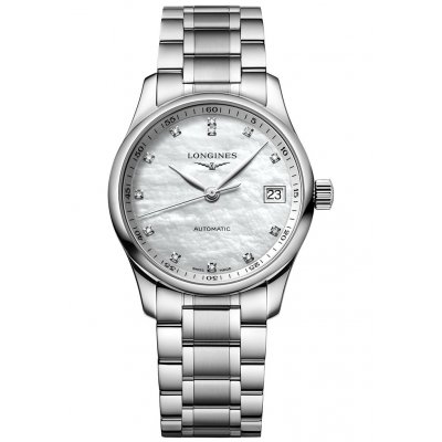 Longines Master Collection L2.357.4.87.6 Diamanty, Automat, 34 mm