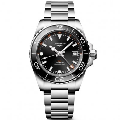 Longines HydroConquest GMT L3.790.4.56.6 Automat, Wasserdicht  300M, 41 mm