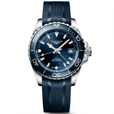 Longines HydroConquest GMT L3.790.4.96.9 Automat, Vode odolnosť 300M, 41 mm