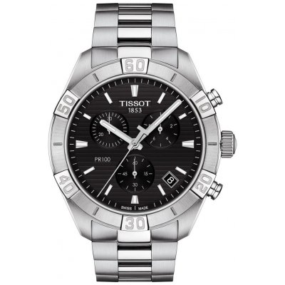 Tissot T-Classic PR 100 T101.617.11.051.00 Quartz Chronograph, Water resistance 100M, 44mm