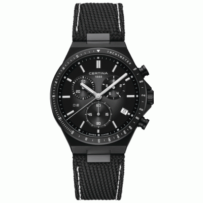 Certina DS-7 C043.417.38.081.00 Quartz Chronograph, Water resist 100M, 41 mm