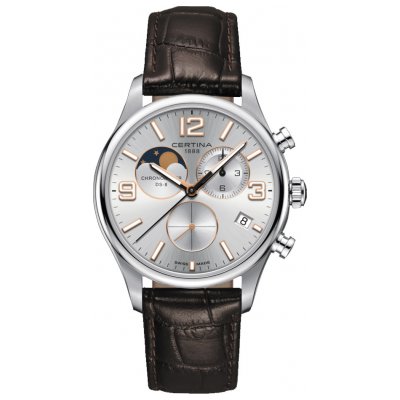 Certina DS-8 C033.460.16.037.00 Měsíční fáze, Quartz Chronograf, 42 mm