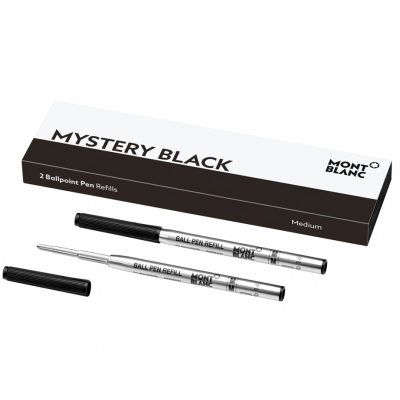 Montblanc 128211 Refills Ballpoint, Mystery Black, (M)