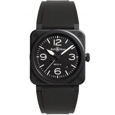 Bell & Ross BR 03 AUTO BR03A-BL-CE/SRB Automatik, Wasserdicht 100M,  41 mm