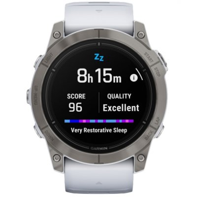 Garmin Epix Pro (g2) Sapphire, 51mm, Titanium, Whitestone Band 010-02804-11 47 mm, AMOLED displej