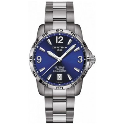 Certina DS Podium C034.451.44.047.00 Quartz, Water resistant 100M, 40 mm