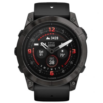 Garmin Epix Pro (g2), 51mm, Slate Gray, Black band 010-02804-21 47 mm, AMOLED displej