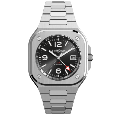 Bell & Ross BR 05 GMT BR05G-BL-ST/SST Stahl, 41 mm