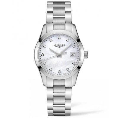 Longines Conquest Classic L2.386.4.87.6 Diamanty, Quartz, 34 mm