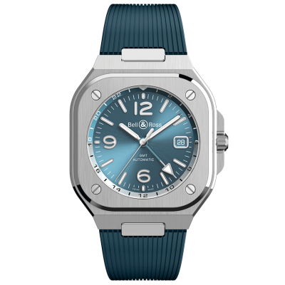 Bell & Ross BR 05 GMT Sky Blue BR05G-PB-ST/SRB Ocel, 41 mm