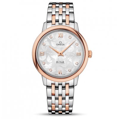 Omega De Ville Prestige 424.20.33.60.52.001 Zlato & Diamanty, Quartz, 32.7 mm