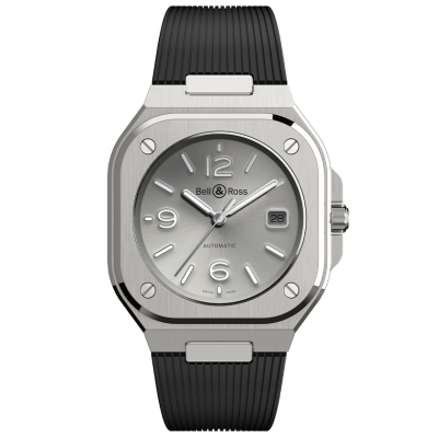 Bell & Ross BR 05 AUTO GREY STEEL BR05A-GR-ST/SRB Oceľ, 40 mm