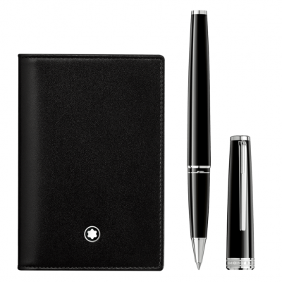 Montblanc 128954 Set, PIX Rollerball pen & Buseiness Card Holder