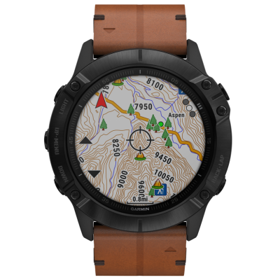 Garmin Fenix 6X Sapphire, Black DLC 010-02157-14 51 mm, + 1ks extra čierny silikonový remienok