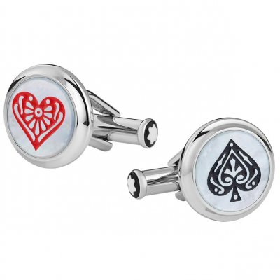 Montblanc AROUND THE WORLD IN 80 DAYS 128386 Cufflinks, 16 mm