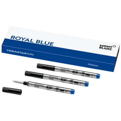 Montblanc 124505 Refills, Rollerball Small, Royal Blue, (M)