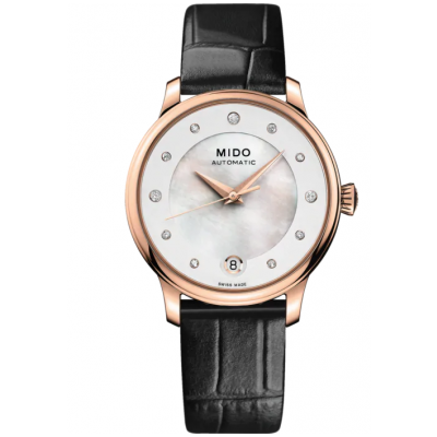 Mido Baroncelli Lady Day M039.207.36.106.00 Diamanty, Automat, 33 mm