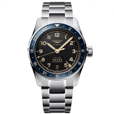 Longines Spirit Zulu Time L3.812.4.60.6 GMT, Automatic, Water resist. 100M, 42 mm