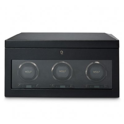 Wolf 1834 British Racing Green Triple Watch Winder 792302 Na 3ks hodín, 45.09CM D X 19.69CM Š X 24.77CM V