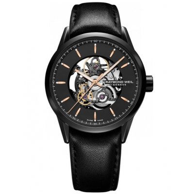 Raymond Weil Freelancer 2715-BKC-20021 Automat, 42 mm, čierné PVD púzdro