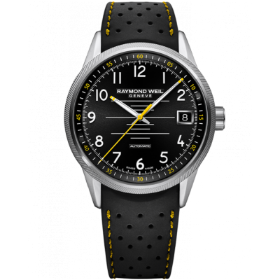 Raymond Weil Freelancer 2754-SR-05200 Automat, 42 mm, čierný číselník, žlté prvky