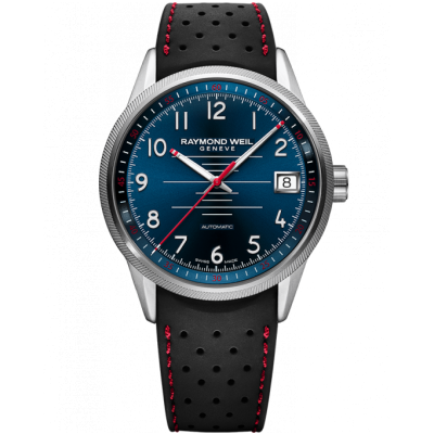 Raymond Weil Freelancer 2754-SR-05500 Automatic, 42 mm, Blue Dial, Red Details