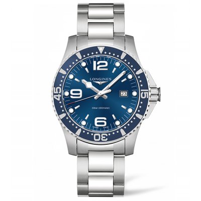 Longines HydroConquest L3.840.4.96.6 Water resistance 300M, Quartz, 44 mm