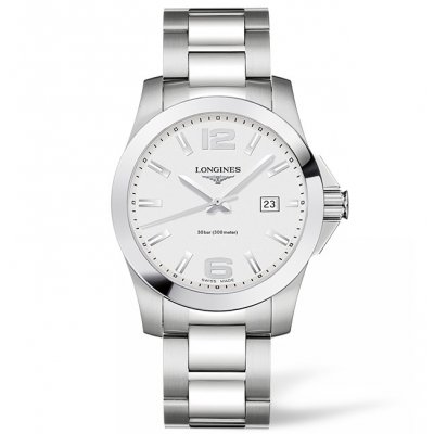 Longines Conquest L3.759.4.76.6 Water resistance 300M, Quartz, 43 mm