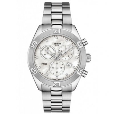 Tissot T-Classic PR 100 T101.917.11.116.00 Quartz Chronograf, Diamanty, 38 mm