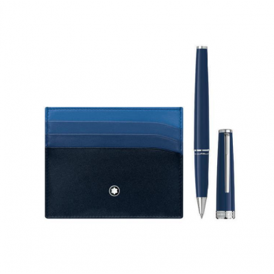 Montblanc 128956 Set, PIX Rollerball pen & Card holder