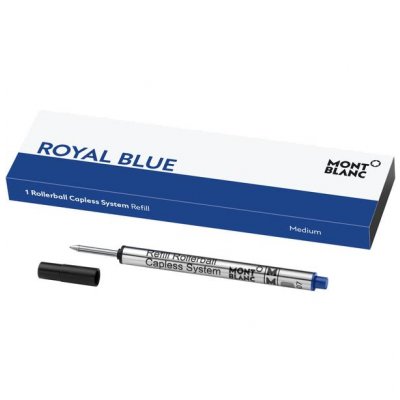 Montblanc 128243 Tuha, Capless Rollerball, Royal Blue, (M)