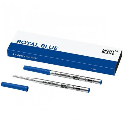 Montblanc 128213 Refills Ballpoint, Royal Blue, (F)