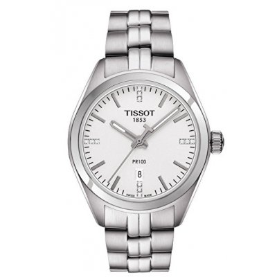 Tissot T-Classic T101.210.11.036.00 PR 100, Diamonds, Water resistance 100M, 33 mm