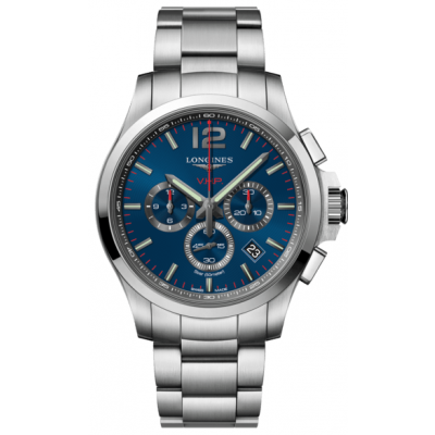 Longines Conquest V.H.P L3.727.4.96.6 Quartz, Chronograf, 44 mm