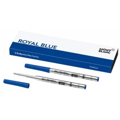 Montblanc 128214 Refills Ballpoint, Royal Blue, (M)