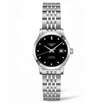 Longines Record L2.321.4.57.6 Diamante, Automatik, 30 mm