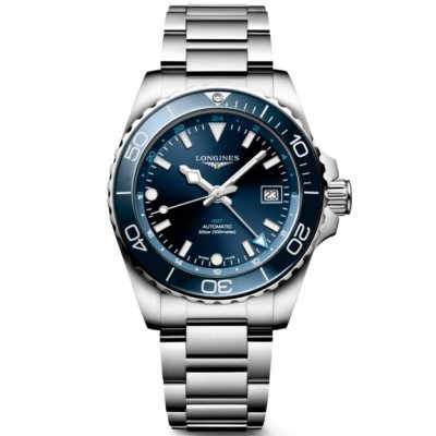 Longines HydroConquest GMT L3.790.4.96.6 Automat, Vode odolnosť 300M, 41 mm