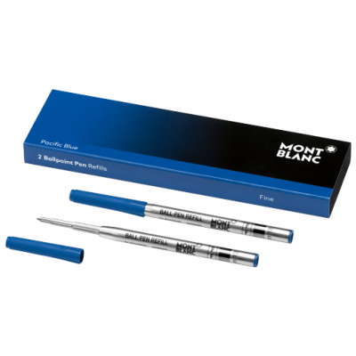 Montblanc 116212 Refills, Ballpoint, Pacific Blue, (F)