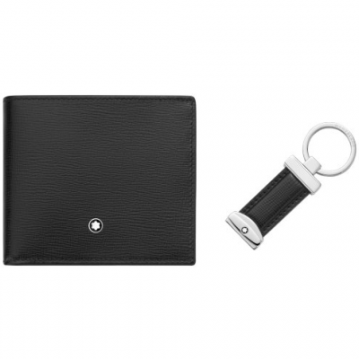 Montblanc Meisterstück 118764 Set, Wallet 6CC, Key Ring