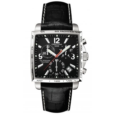 Certina DS Podium C001.517.16.057.00 Vodotěsnost 100M, Quartz Chronograf, 37.7 mm