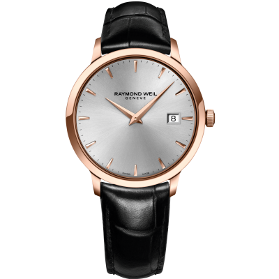 Raymond Weil Toccata 5488-PC5-65001 Quartz, 39 mm, kožený remienok, pozlátené púzdro