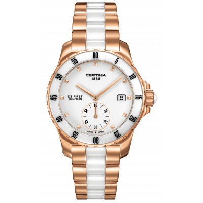 Certina DS First C014.235.33.011.00 LADY CERAMIC, Quartz, 34.8 mm