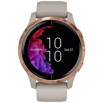 Garmin Venu RoseGold/Sand 010-02173-23 43 mm, Gorilla Glass, Wasserdicht  50M