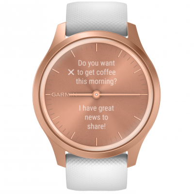 Garmin Vivomove Style, Rose Gold 010-02240-20 42 mm, Corning Gorilla® Glass, Vode odolnosť 50M