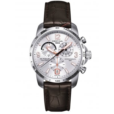 Certina DS Podium C001.639.16.037.01 GMT, Quarz-Chronograph, 42 mm