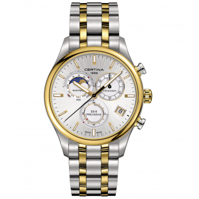 Certina DS-8 C033.450.22.031.00 Měsíční fáze, Quartz Chronograf, 42 mm